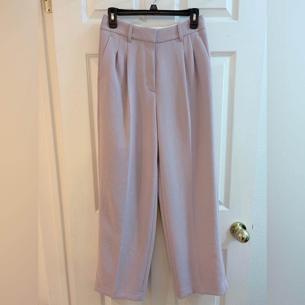 ARITZIA Wilfred Wide-Leg Lilac Effortless Pant